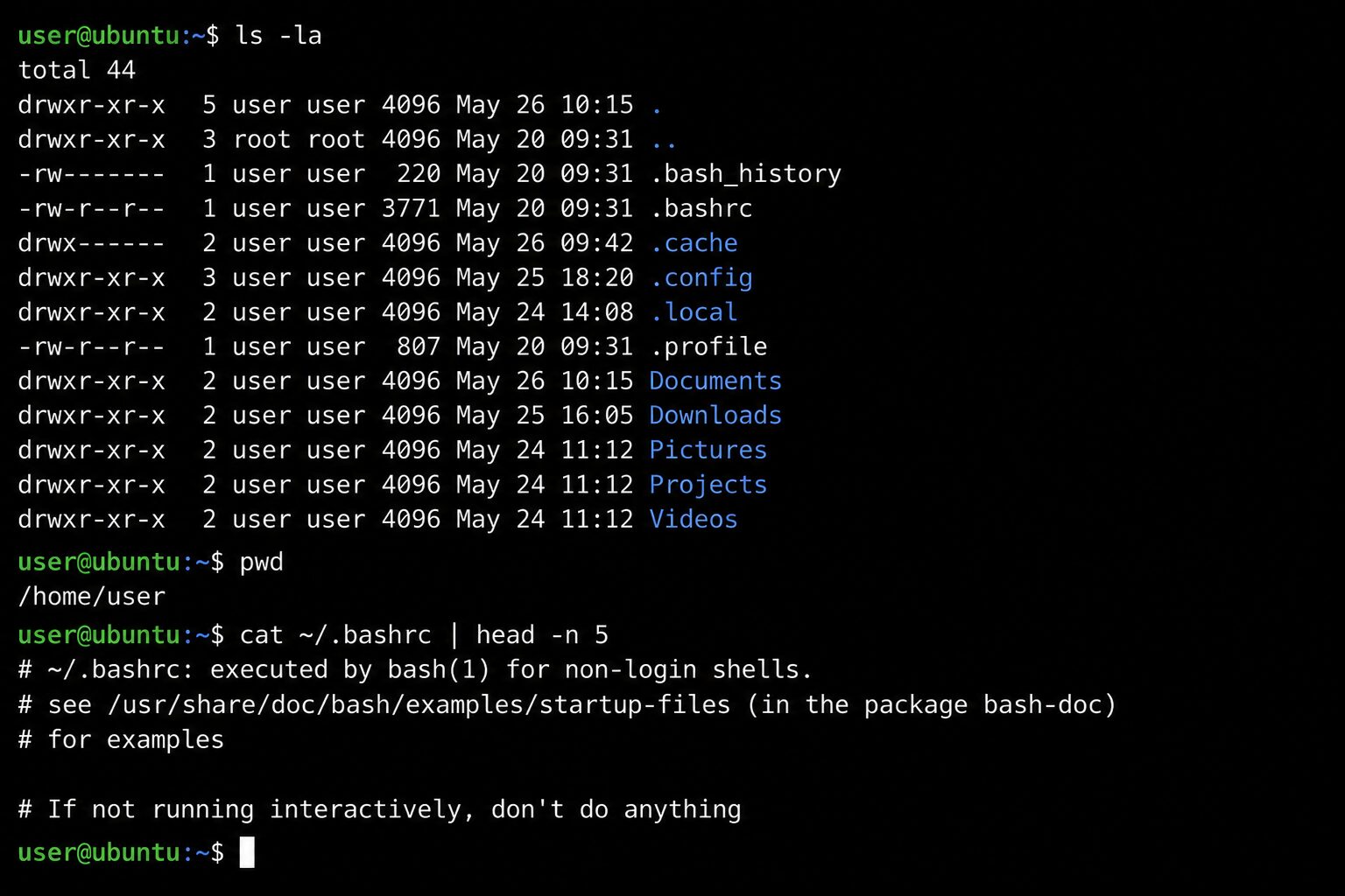 CLI（コマンドラインインターフェース）の黒い画面のイメージ
